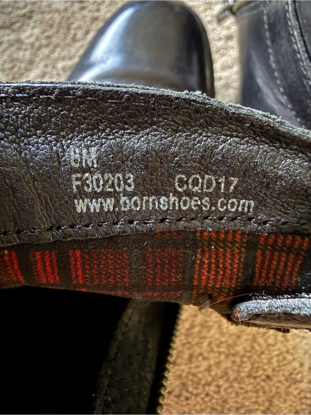 Born Black Leather Ankle Boots with Side Zip & Buckle Detail - Women size 8 - Picture 4 of 6